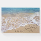Wedding Beach hört mit Namen Gästebuch (Vorderseite)