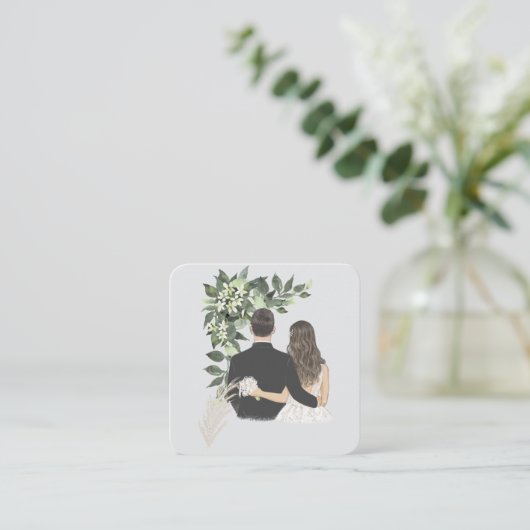 Wedding begleitkarte (Stehend Vorderseite)