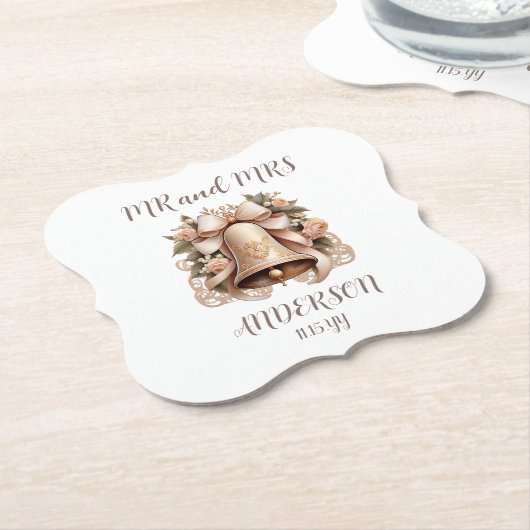 Wedding Bell Coaster Untersetzer (angewinkelt)
