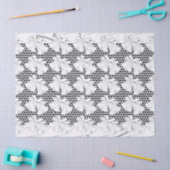 Wedding Bells Blk White Geo Seidenpapier (Basteln)