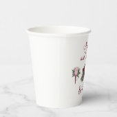 Wedding Bells Blume Bow Krawatte Bridal Rose Bouqu Pappbecher (Rechts)