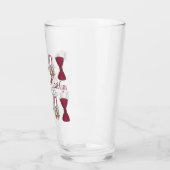 Wedding Bells Bow Krawatte Floral Bouquet Jubiläum Glas (Links)