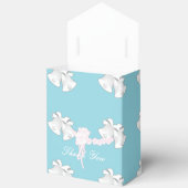 Wedding Bells Floral Pastel Blue Vielen Dank Geschenkschachtel (Offen)
