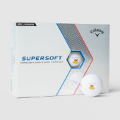 'Wedding Bells & Golf Balls' Hochzeitsgeschenk zur Golfball (Verpackung)