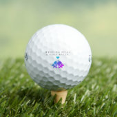 'Wedding Bells & Golf Balls' Hochzeitsgunst-Gesche Golfball (Insitu T-Shirt)
