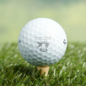 'Wedding Bells & Golf Balls' Wedding Favor Gift  Golfball (Insitu T-Shirt)