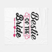 Wedding Bestie Of The Bride Fleecedecke (Vorderseite (Horizontal))