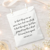 Wedding Bible Verse Matthew 19:6 Geschenktütchen (Ausgeschnitten)