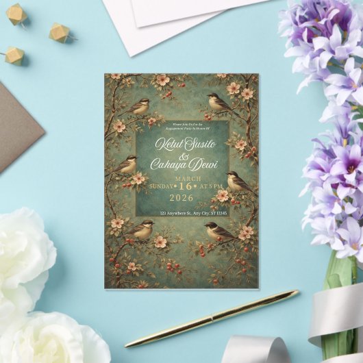 wedding birds acryleinladungen (In Situ (Hochzeit))