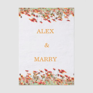 Wedding Birthday Baby Shower INVITATION CARD Seidenpapier