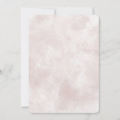 Wedding Black Bow and Ribbon on Watercolor Einladung (Rückseite)