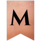 Wedding Black Rose Goldenes Herz Mr. & Frau Nachna Wimpelkette (Zweite Fahne)