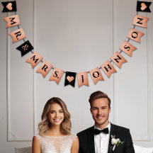 Wedding Black Rose Goldenes Herz Mr. & Frau Nachna