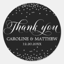 Wedding Black Sprinkle Sparkle Silver DANK