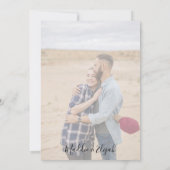 Wedding, Black & White Simple, Typography, Script, Einladung (Rückseite)