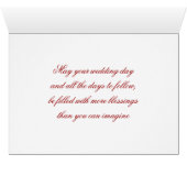 "Wedding Blessings" Crimson Rose Bouquet (Innenansicht Horizontal (Unten))