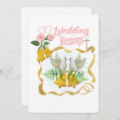 Wedding Blessings Feiertagskarte (Vorne/Hinten)