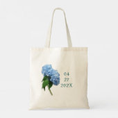 Wedding Blue Hydrangea Blume Brides Bag Tragetasche (Rückseite)