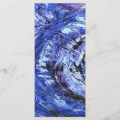 Wedding Blue Menükarte (Rückseite)