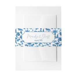 Wedding Bly Band Chintz Blue White Floral Ditsy