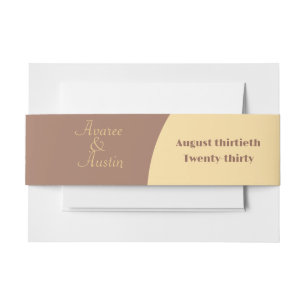 Wedding Bly Band Mocha Mousse Arched