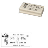 Wedding Boho Individuelle Name Vielen Dank Gummistempel (Stempel)