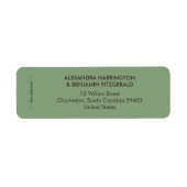 Wedding Botanical Vintage | Elegant Olive Accent (Vorne)