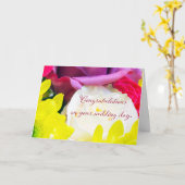 "Wedding Bouquet 1." Grußkarte Karte (Gelbe Blume)