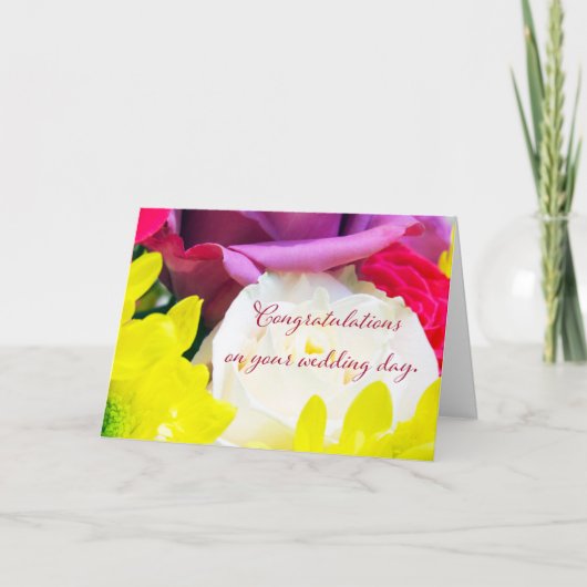 "Wedding Bouquet 1." Grußkarte Karte (Vorderseite)