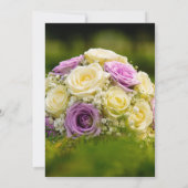 Wedding Bouquet Bridal Dusche Einladung (Rückseite)