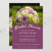 Wedding Bouquet Bridal Dusche Einladung (Vorne/Hinten)