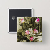 Wedding Bouquet Button (Vorne & Hinten)