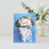 Wedding Bouquet Center Postkarte (Stehend Vorderseite)