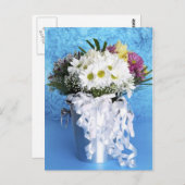 Wedding Bouquet Center Postkarte (Vorne/Hinten)