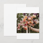 Wedding Bouquet Dankeskarte (Vorne/Hinten)