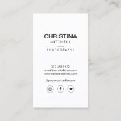 Wedding Bouquet Fotograf, Veranstaltungsplaner Visitenkarte (Rückseite)