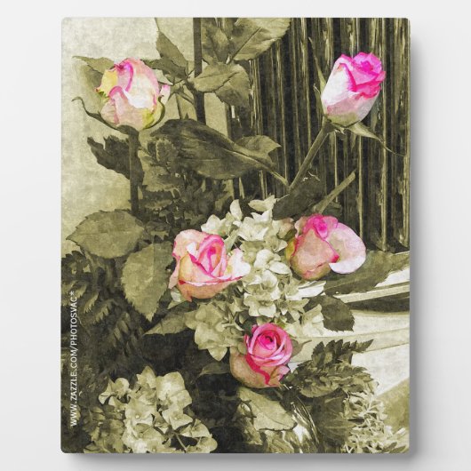 Wedding Bouquet Fotoplatte (Vorderseite)