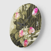 Wedding Bouquet Große Wanduhr (Winkel)