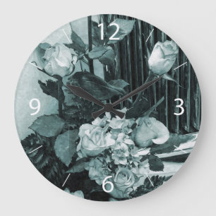 Wedding Bouquet Große Wanduhr