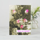 Wedding Bouquet individuelle Einladung (Stehend Vorderseite)