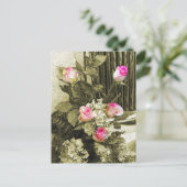 Wedding Bouquet Postkarte (Stehend Vorderseite)