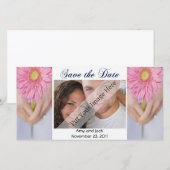 Wedding Bouquet Save the Date Fotokarte (Vorne/Hinten)