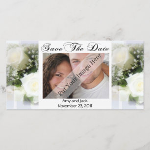 Wedding Bouquet Save the Date Fotokarte