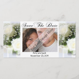 Wedding Bouquet Save the Date Fotokarte