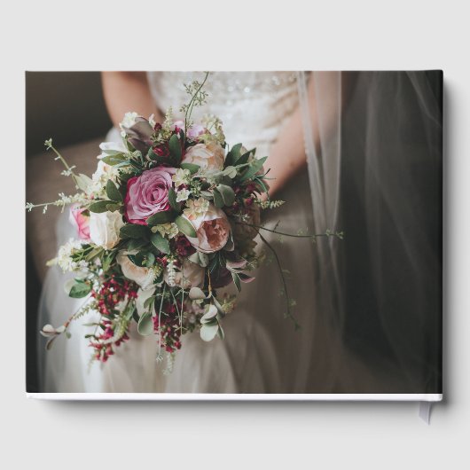 Wedding Bouquet und Bride Gästebuch (Rückseite)