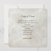 Wedding Bouquet und Deer Antlers Einladung (Rückseite)