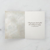 Wedding Bouquet und Deer Antlers Karte (Innenseite)