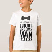 Wedding Bow Krawatte Junior Trauzeuge T - Shirt (Vorderseite)