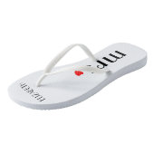 Wedding Bräute Frau-Flip Flops | Badesandalen (Schrägansicht)