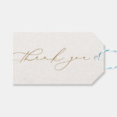 Wedding Brautparty Gefallen Vielen Dank Grün Geschenkanhänger (Vorderseite (Horizontal))